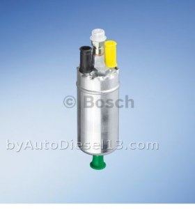 Electric fuel pump in-line