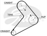 Courroie de distribution GATES 5073 